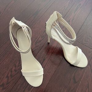 Elegant Cream High Heel Sandals